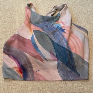 Athleta multi-color high rise sports bra tank